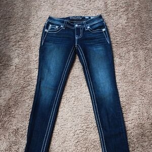 Miss Me Dark Blue Skinny Jeans